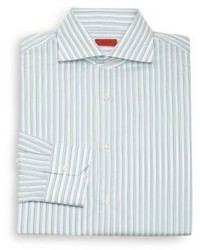 Isaia Regular Fit Striped Cotton Dress Shirt