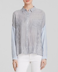 Aqua Shirt Hailey Stripe Button Down