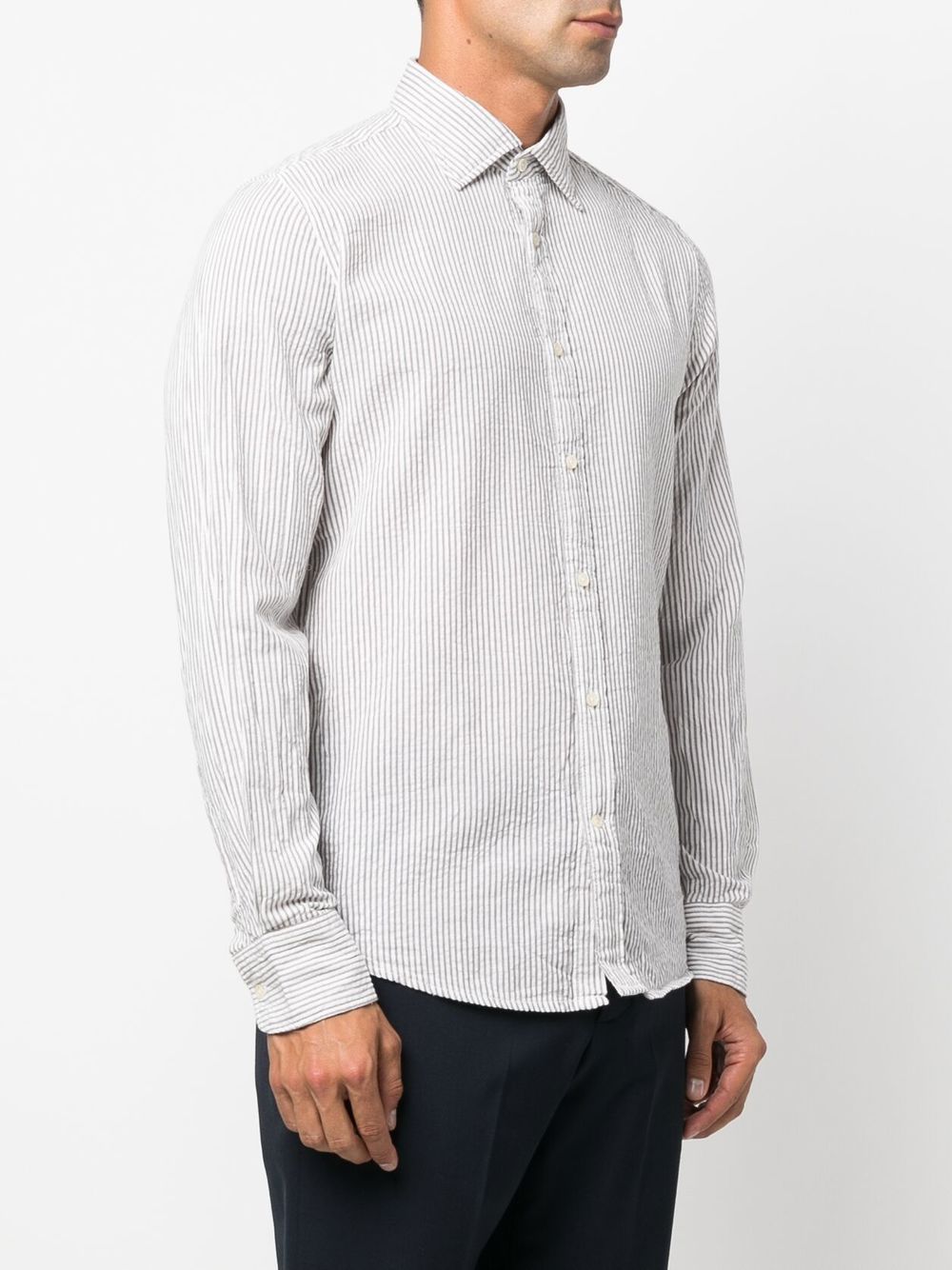 Deperlu Striped Button Down Shirt, $52 | farfetch.com | Lookastic