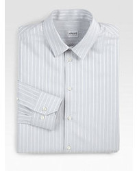 Armani Collezioni Striped Cotton Dress Shirt
