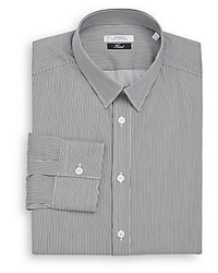 Versace Trend Fit Hairline Striped Dress Shirt