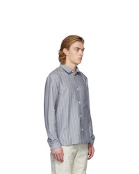 Sunnei Grey Stripes Regular Shirt