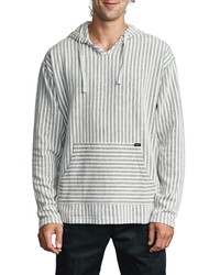 Grey Vertical Striped Hoodies for Men | Lookastic