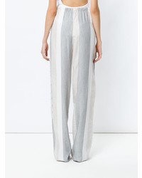 Martha Medeiros Lace Inserts Wide Leg Trousers