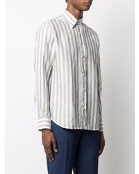Canali Striped Linen Shirt