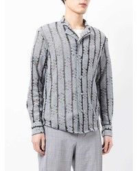 Emporio Armani Abstract Woven Longsleeved Shirt
