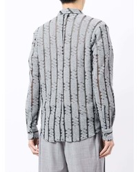 Emporio Armani Abstract Woven Longsleeved Shirt