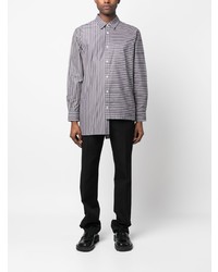 Lanvin Asymmetric Striped Shirt