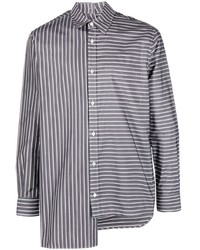 Lanvin Asymmetric Striped Shirt