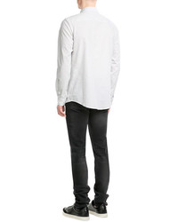 A.P.C. Cotton Micro Stripe Long Sleeve Shirt