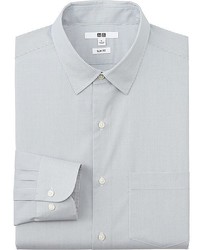 Uniqlo Easy Care Slim Fit Striped Long Sleeve Shirt