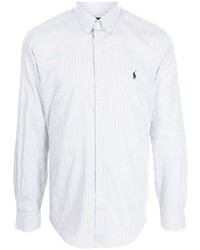 Polo Ralph Lauren Embroidered Logo Pinstripe Cotton Shirt