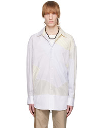 Feng Chen Wang Gray Multi Stripe Shirt