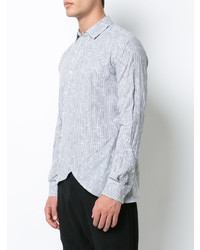 Private Stock Off Centre Button Placket Striped Shirt