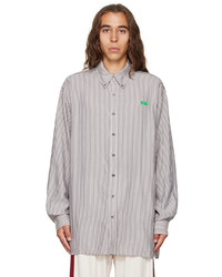 Acne Studios Off White Embroidered Shirt