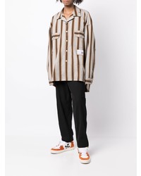 Maison Mihara Yasuhiro Oversized Striped Long Sleeve Shirt
