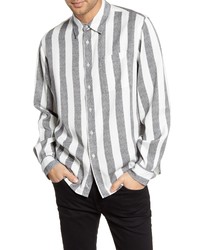 Saturdays Nyc Perry Stripe Button Up Twill Shirt