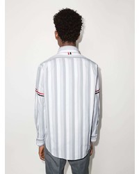 Thom Browne Rwb Stripe Seersucker Shirt