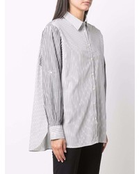 Closed Striped Contrast Sleeve Shirt