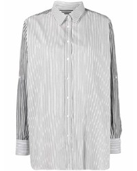 Closed Striped Contrast Sleeve Shirt