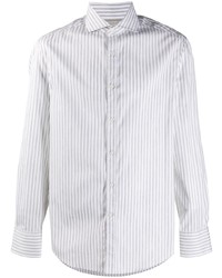 Brunello Cucinelli Striped French Collar Shirt