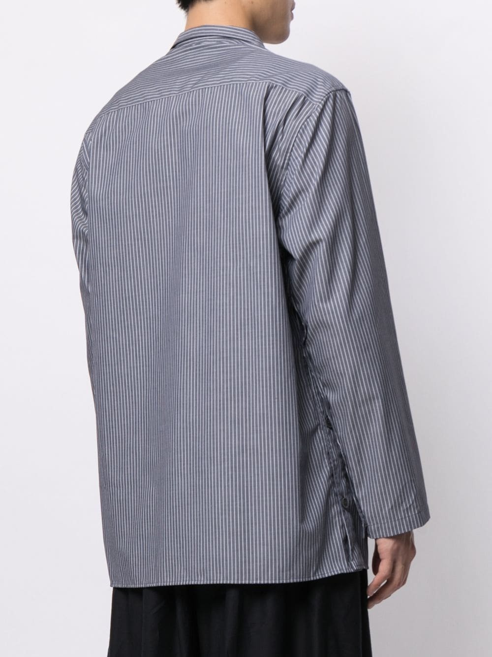 Yohji Yamamoto Striped Long Sleeve Shirt, $414 | farfetch.com | Lookastic