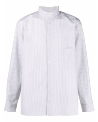 Lemaire Striped Mock Neck Shirt