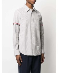 Thom Browne Vertical Stripe Long Sleeve Shirt