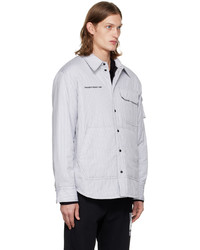 Helmut Lang White Striped Shirt