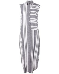 Topshop Stripe Maxi Shirt Dress