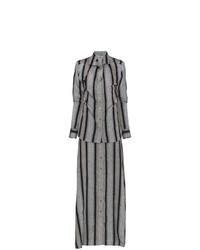 Y/Project Y Project Striped Linen Maxi Dress