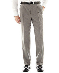 Striped Machine Washable Dress Pants - Grey | The Man Refined