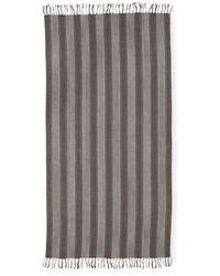 Eileen Fisher Blanket Striped Serape Scarf Ash