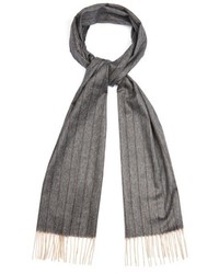 Colombo Striped Cashmere And Silk Blend Scarf