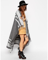 Asos Collection Oversized Scarf With Stripes