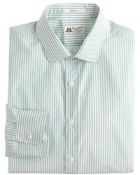 Thomas Mason For Jcrew Ludlow Shirt In Gatlin Green Stripe