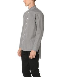 Marc Jacobs Micro Stripe Mandarin Collar Shirt