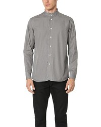 Marc Jacobs Micro Stripe Mandarin Collar Shirt