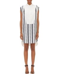 3.1 Phillip Lim Abstract Stripe Sleeveless Shirtdress