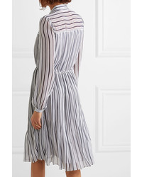 MICHAEL Michael Kors Carolina Striped Gauze Midi Dress