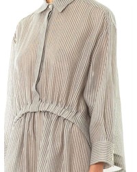 Stella McCartney Steffi Striped Cheesecloth Shirt Dress