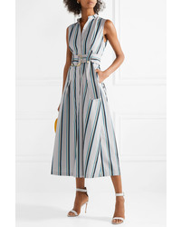 Diane von Furstenberg Striped Cotton Midi Dress