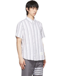Thom Browne Grey Stripe Shirt