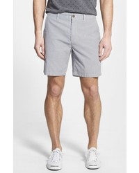 Grey Vertical Striped Shorts