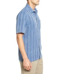 Tommy Bahama Zaldera Stripe Silk Camp Shirt