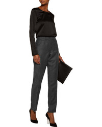 Tom Ford Striped Wool And Cashmere Blend Straight Leg Pants