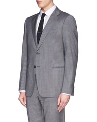 Armani Collezioni Pencil Stripe Wool Suit