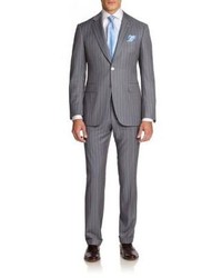 Canali Pinstriped Wool Suit