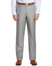 Brooks Brothers Regent Fit Wool And Linen Striped Suit