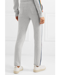 Allude Striped Wool Blend Track Pants